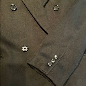 Men’s Large Black Cashmere Coat